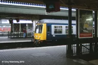 Class 108 DMU at Cardiff Central