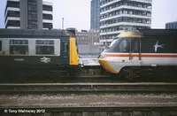 Class 108 DMU at Cardiff Central