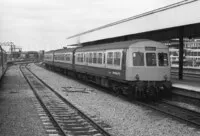 Class 111 DMU at Doncaster