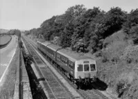 Class 111 DMU at west of Skipton