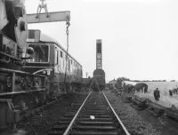 DMU under crane