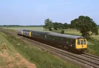 Class 114 DMU at near Lincoln