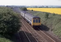 Class 114 DMU at near Grantham