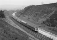 Class 114 DMU at Buxworth Cutting