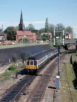 Class 115 DMU at Lichfield City