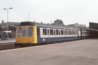 Class 115 DMU at Leicester