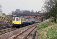 Class 116 DMU at Hatton Bank