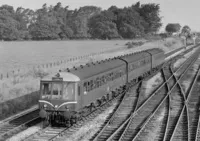 Class 116 DMU at Bentley Heath Crossing