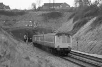 Class 116 DMU at Worcester Tunnel