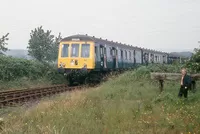 Class 116 DMU at Bridgend &amp; Coity Goods