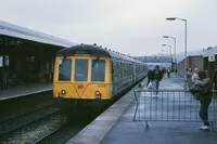 Class 116 DMU at Caerphilly