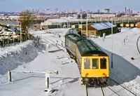 Class 116 DMU at Tyseley depot