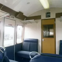 Door leading to toilet area in Class 117 DMU