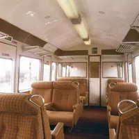 Interior of Class 117 DMU first class non-smoking compartment