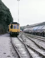 Class 117 DMU at Fowey Docks