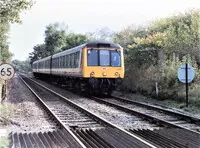 Class 117 DMU at Brook Crossing