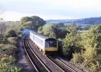 Class 117 DMU at near Shalford Junction