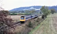 Class 117 DMU at near Lawrence Lane