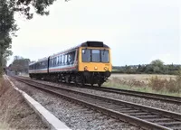 Class 117 DMU at near Lawrence Lane