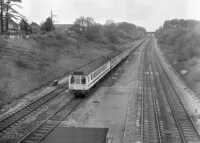 Class 117 DMU at approaching Twyford station