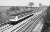 Class 117 DMU at Waltham St Lawrence