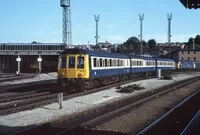 Class 117 DMU at Bristol Bath Road depot