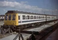Class 117 DMU at Reading depot