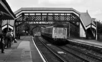 Class 118 DMU at Wilmcote