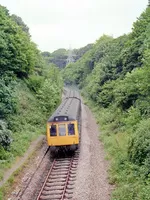 Class 118 DMU at Tamerton Foliot