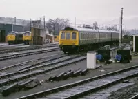 Class 118 DMU at Exeter stabling point