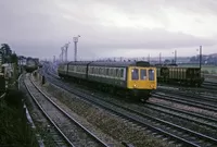 Class 118 DMU at Exeter Riverside Yard