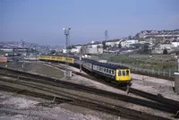 Class 118 DMU at Plymouth Laira depot