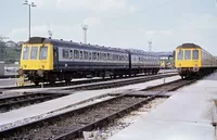 Class 118 DMU at Laira depot