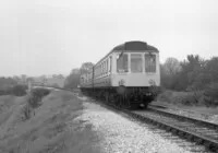 Class 118 DMU at Ellistown, Coalfields Farm Bunker branch