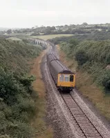 Class 118 DMU at Carnon Viaduct