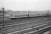 Class 118 DMU at Old Oak Common depot