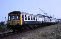 Class 119 DMU at Falmouth Docks