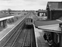 Class 119 DMU at Albrighton