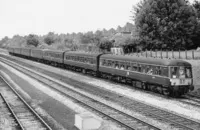 Class 119 DMU at between Olton and Solihull