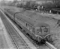Class 120 DMU at north of Hall Green