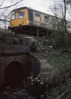 Class 120 DMU at between Barassie and Kilmarnock