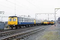 Class 120 DMU at Shields Road depot