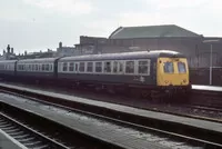Class 120 DMU at Lincoln St Marks