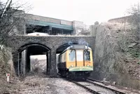 Class 121 DMU at Windmill Lane bridge