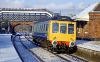 Class 121 DMU at Wilmcote