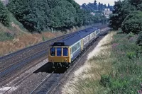 Class 121 DMU at Northfield