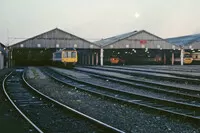 Class 121 DMU at Old Oak Common depot