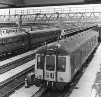 Class 122 DMU at Tyseley depot