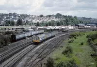 Class 122 DMU at Tavistock Junction