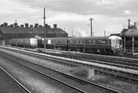 Class 122 DMU at Southall depot